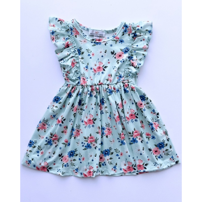 Zoey Ruffle Play Dress - Dainty Floral 0-3months