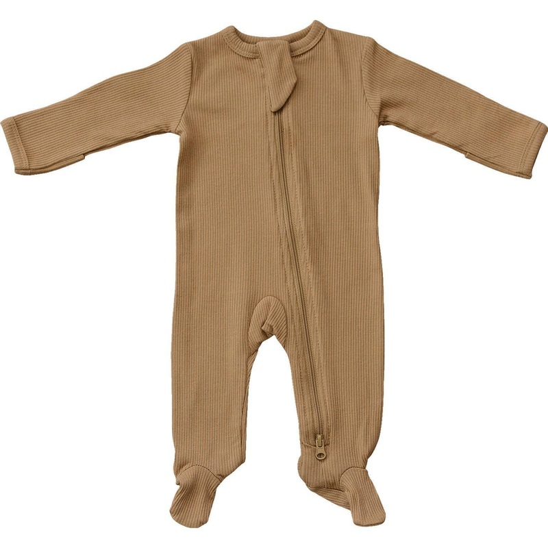Cafe Organic Cotton Ribbed Zipper NB