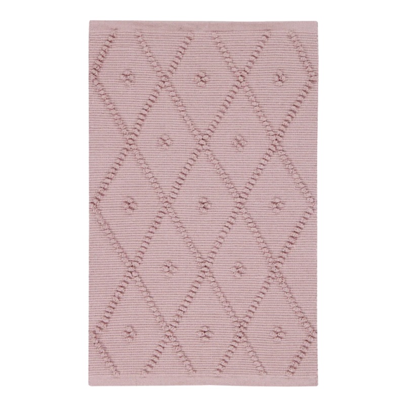 COTTON RUG CAPRI PALE ROSE 60 x 90 cm Vintage Nude