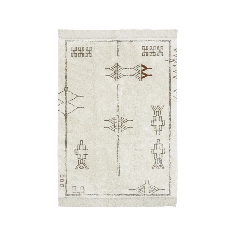 WASHABLE RUG NOMAD KERMAN 140 x 200 cm Natural
