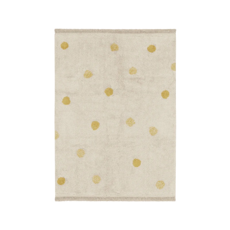 WASHABLE RUG HIPPY DOTS NATURAL - HONEY 120 x 160 cm HONEY