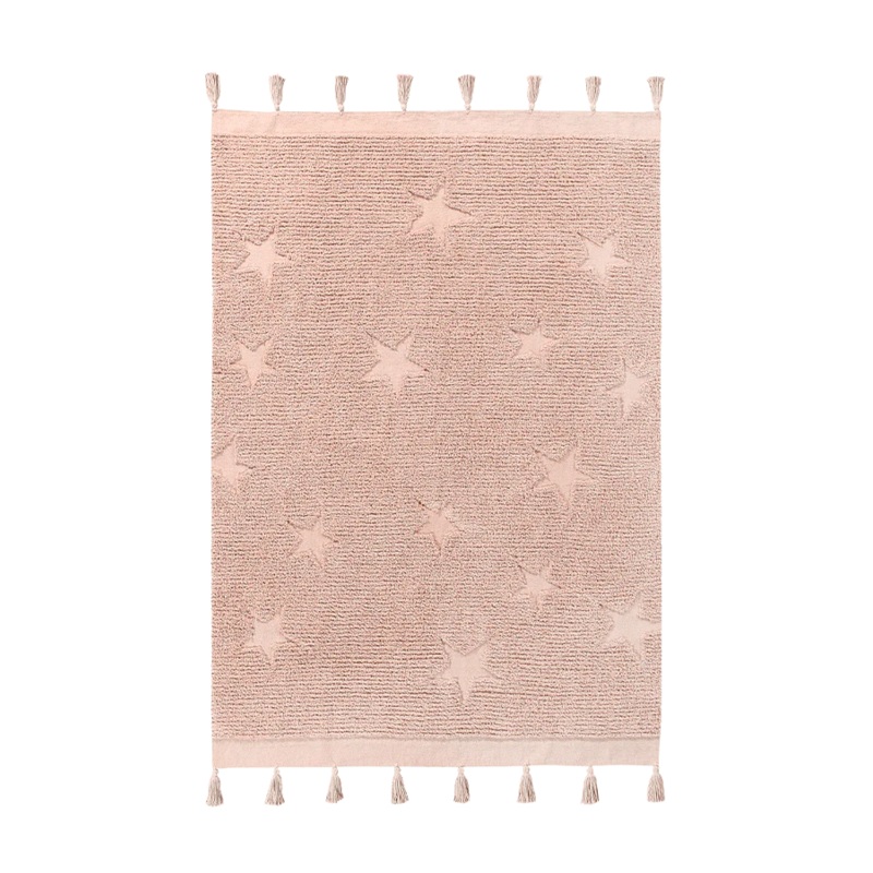 WASHABLE RUG HIPPY STARS VINTAGE NUDE 120 x 175 cm Vintage Nude