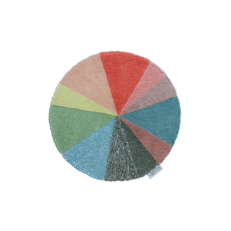WOOLABLE RUG PIE CHART 120 x 120 cm