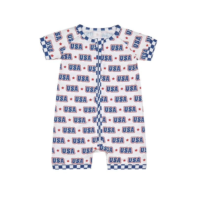 Bamboo Shorty Romper | USA 0-3M