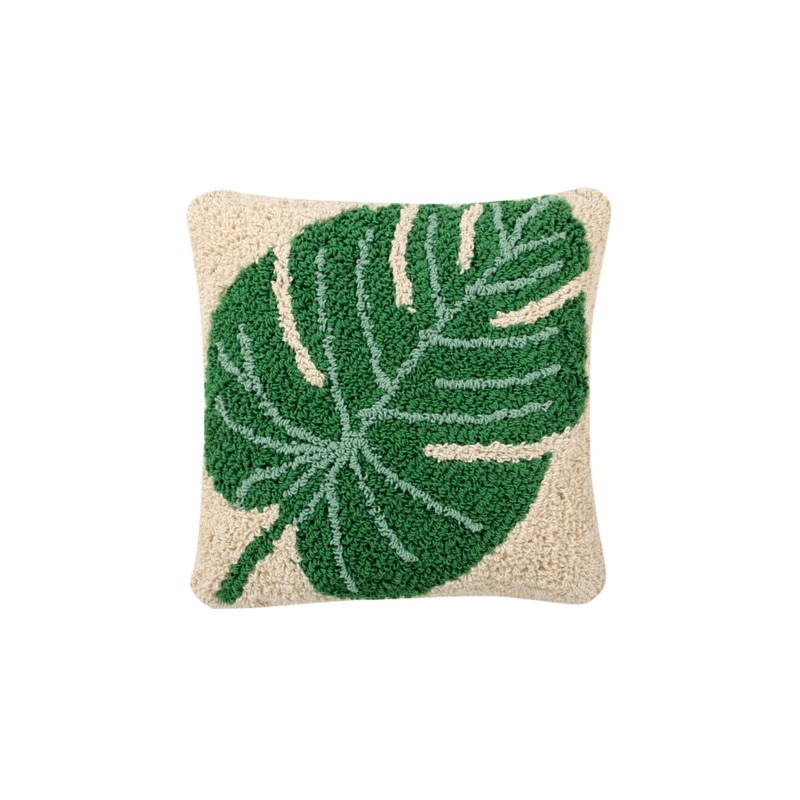 CUSHION MONSTERA 38 x 38 cm Monstera green