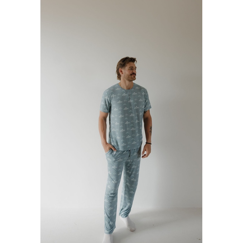 Men's Short Sleeve Bamboo Pajama | Duke Small