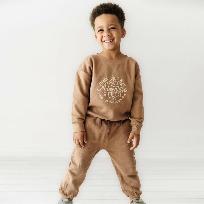 Organic Kids Sweatshirt - Adventure 0-3M