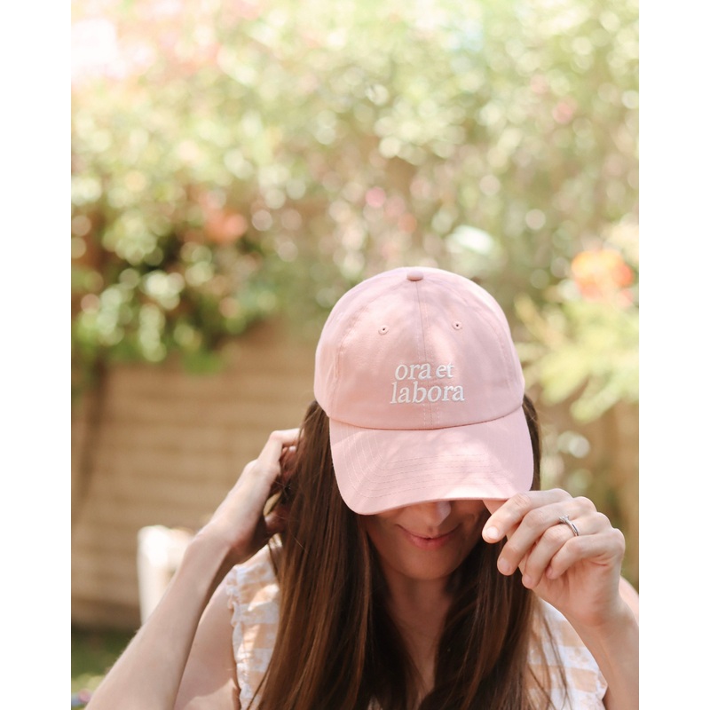 Pink Ora et Labora Dad Hat
