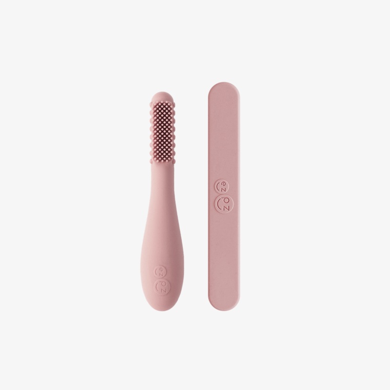 Baby-Led Toothbrush + Tongue Depressor Blush