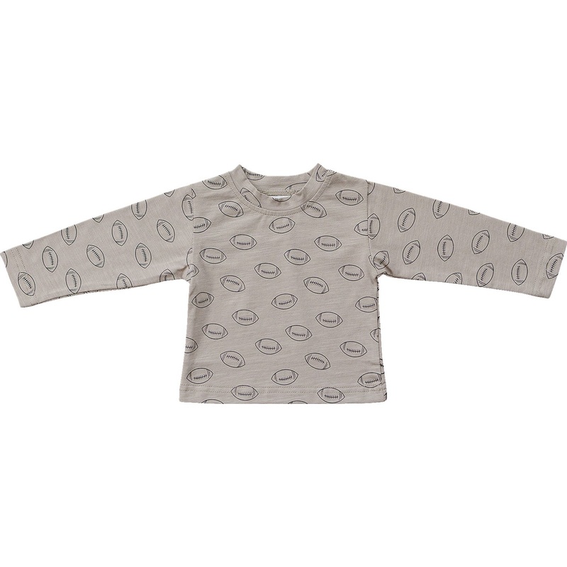 Football Long Sleeve Cotton Tee 0-3