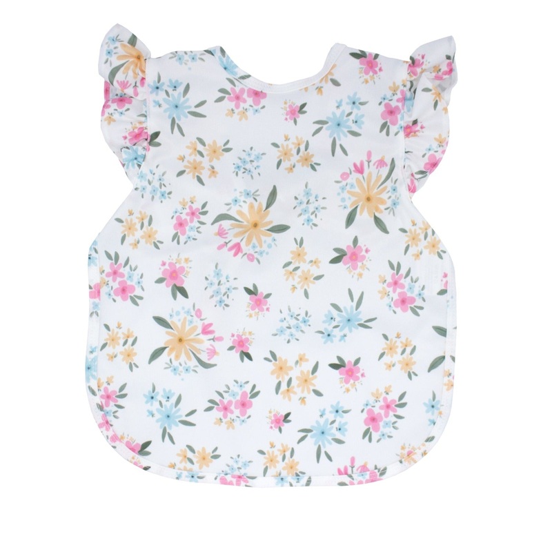 Pastel Floral Flutter Bapron Toddler (6m-3T)