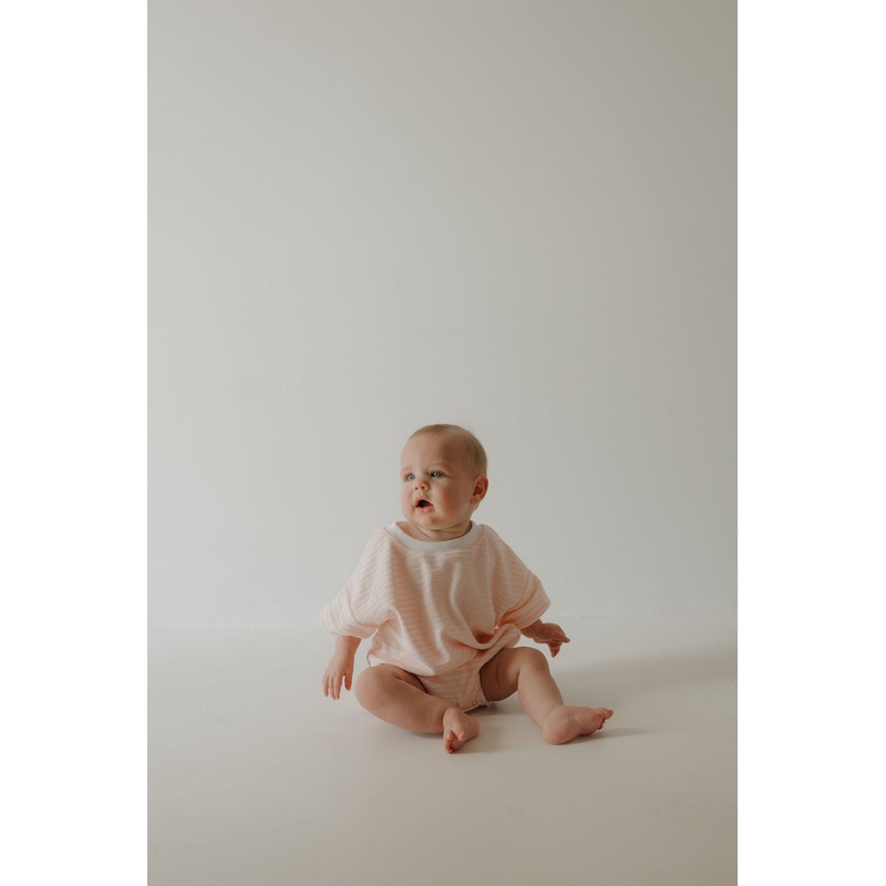 Terry T-Shirt Romper | Cotton Candy Newborn