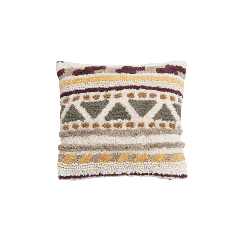 THROW PILLOW SISTAN SQUARE 40 x 40 cm Natural-Multi