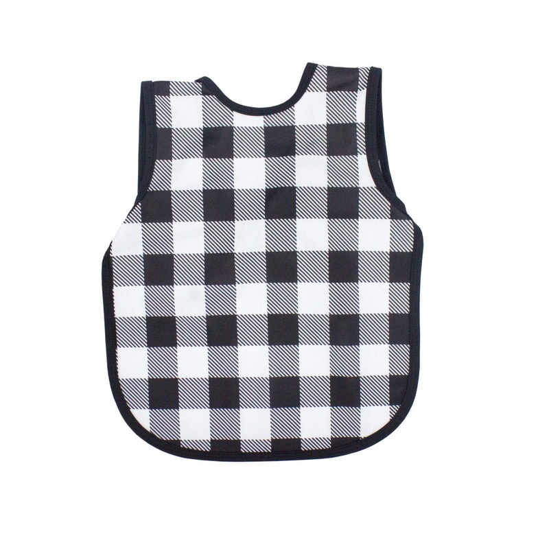 White Buffalo Plaid Bapron Toddler (6m-3T)