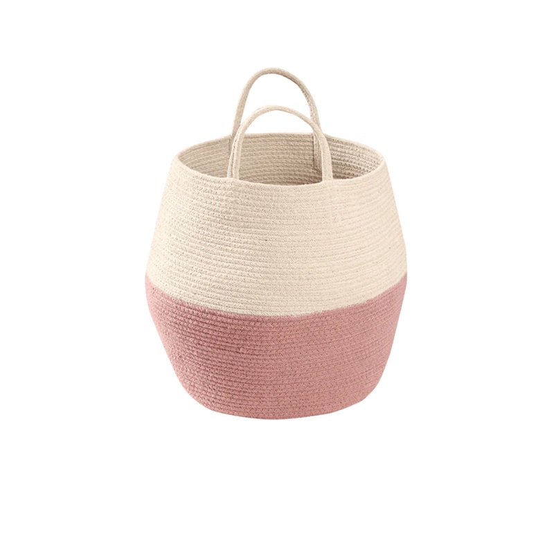 BASKET ZOCO ASH ROSE-NATURAL 35 x 30 cm ROSE-NATURAL