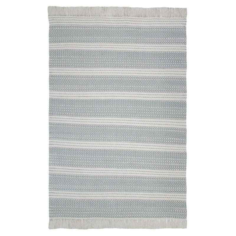 COTTON RUG MILANO NATURAL - GREY 170 x 240 cm Grey