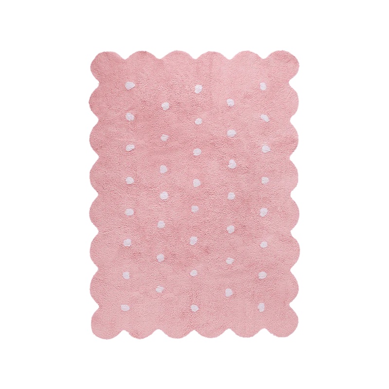 WASHABLE RUG BISCUIT PINK 120 x 160 cm Pink
