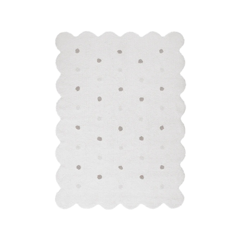 WASHABLE RUG BISCUIT WHITE 120 x 160 cm White