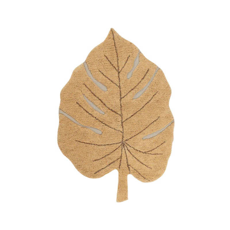 WASHABLE RUG MONSTERA HONEY 120 x 180 cm Honey