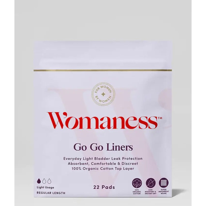 Womaness - Go Go Liners - Everyday Light Protection for Incontinence: 22 liners