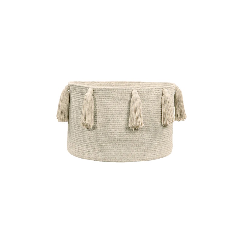 BASKET TASSELS NATURAL 30 x 45 cm Natural