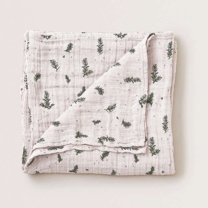 Garbo&Friends Muslin Swaddle Blanket | Rosemary