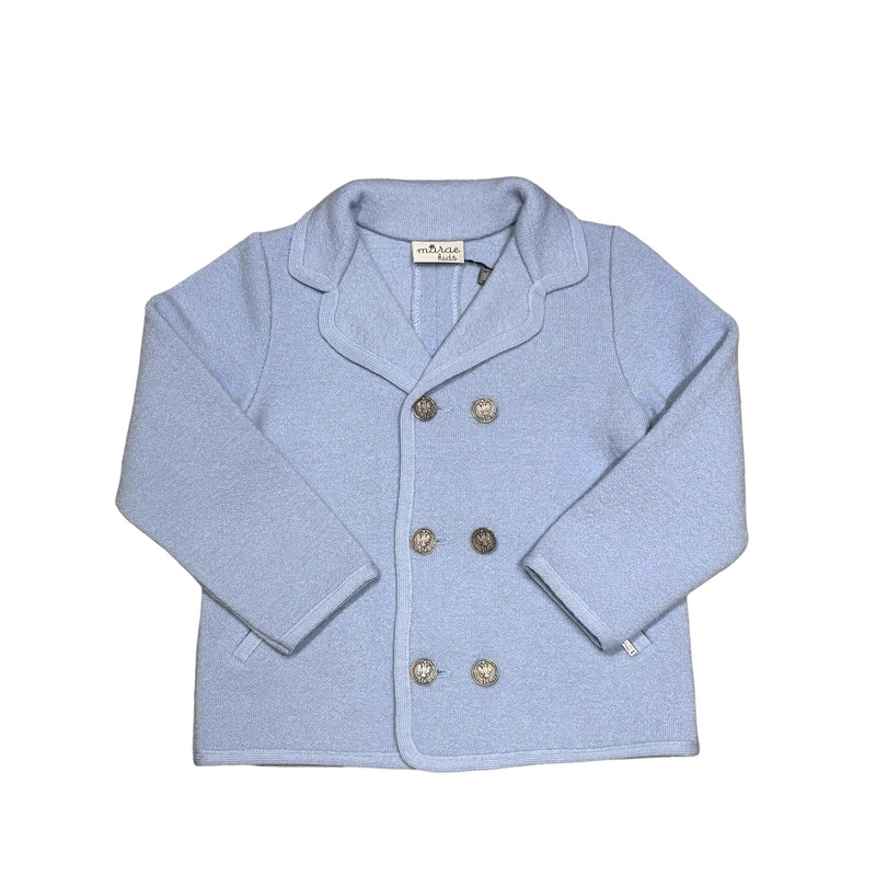 Light Blue Unisex Pea Coat