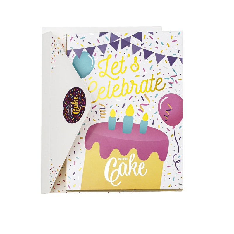 Instacake Card Let's Celebrate Lemon