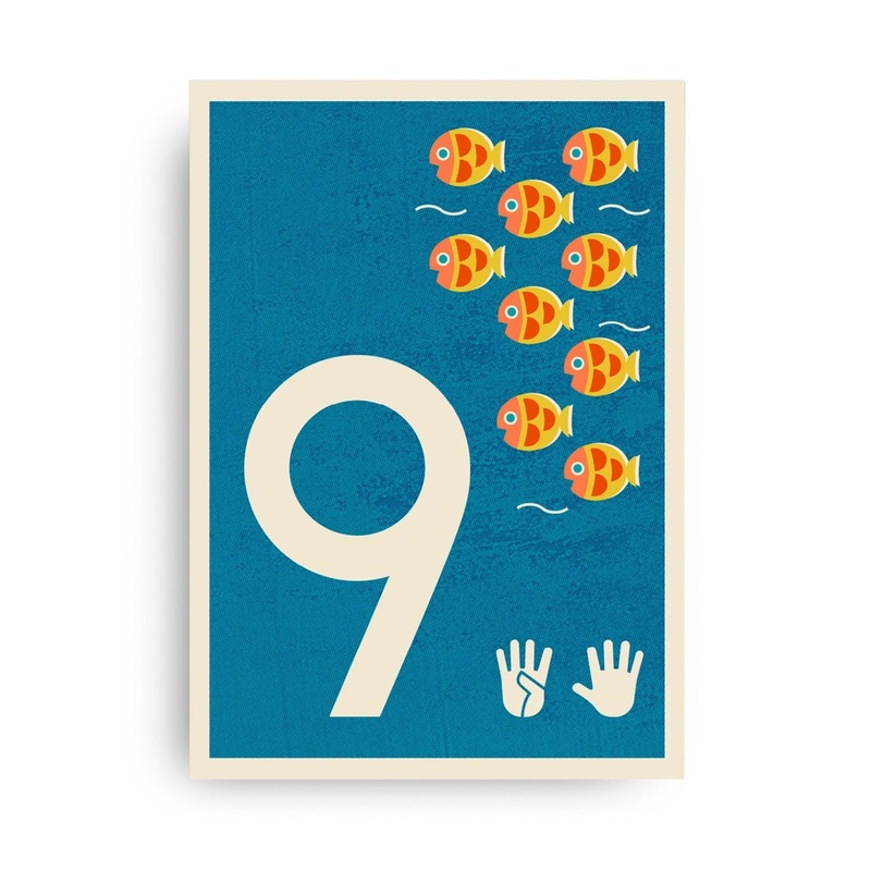 9 POSTCARD by MONIMARI