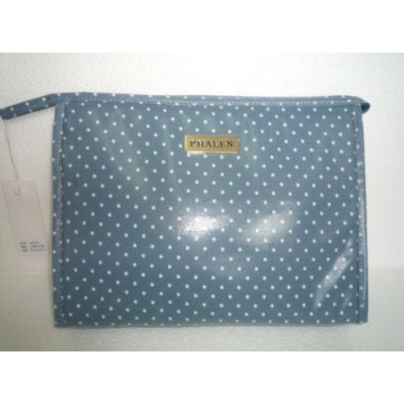 Toiletry Bag Blue Polka Dot