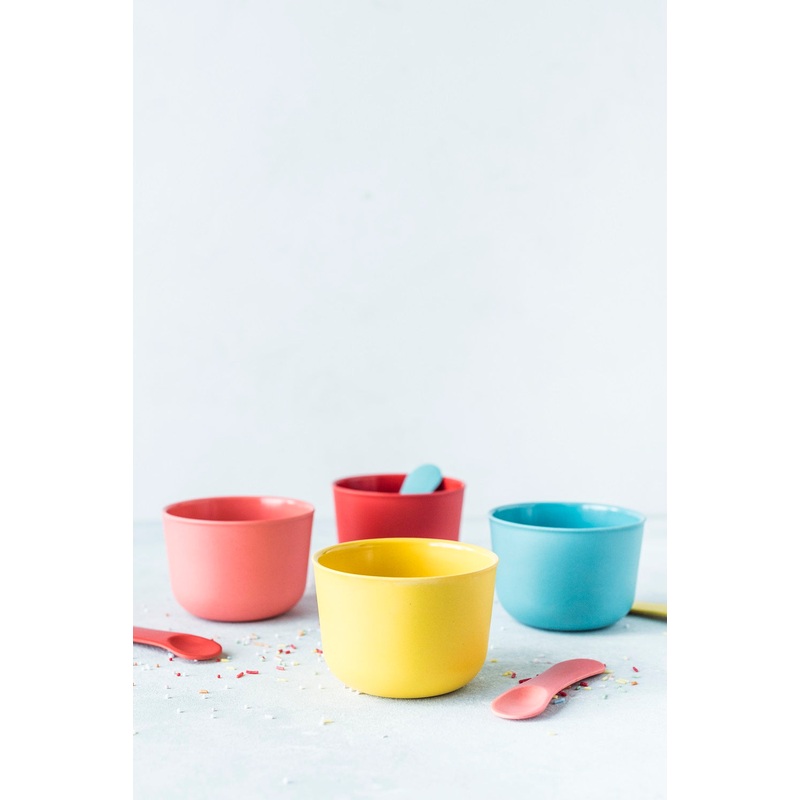 Bamboo Retro Ice Cream Set | Coral, Lagoon, Lemon, Tomato