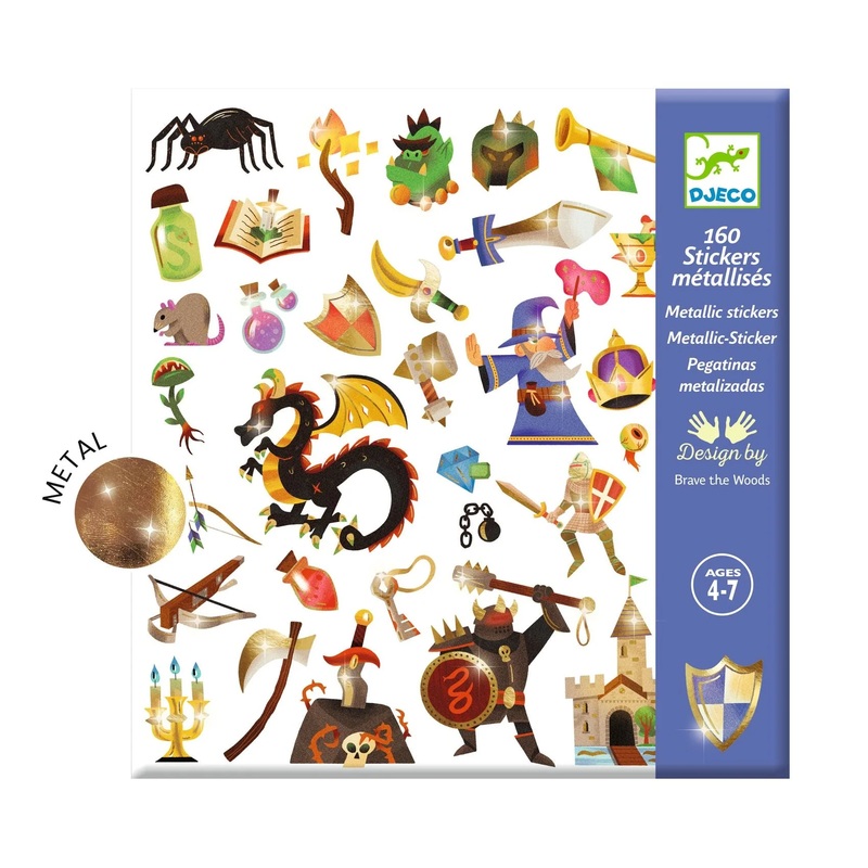 160 Stickers Medieval Fantasy
