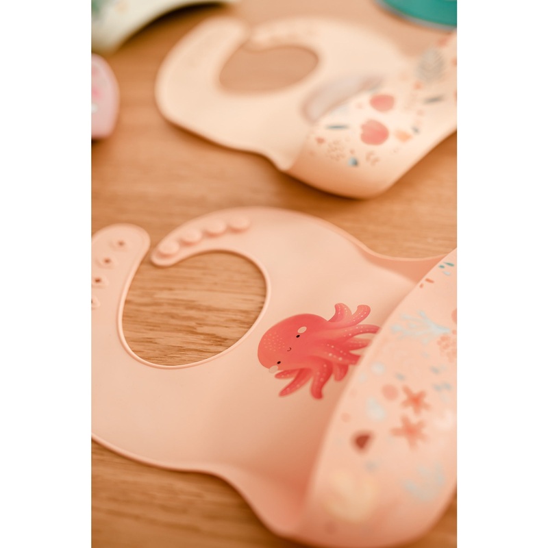 Sassi Silicone Bib Slurpy The Octopus