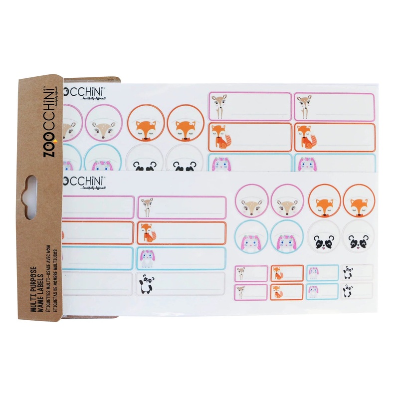 ZOOCCHINI Multi Purpose Name Labels (Fiona & Friends)