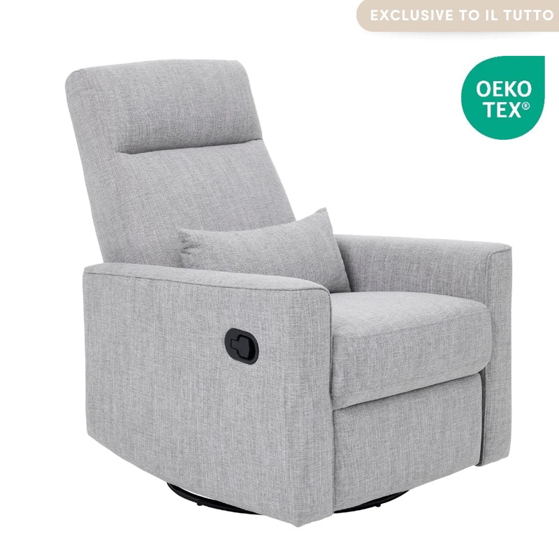 iL Tutto - Paige Recliner Glider Nursery Chair in Pure Grey