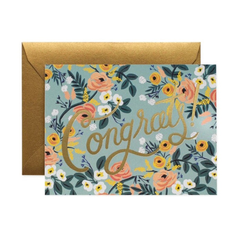 Blue Meadow Congrats Card