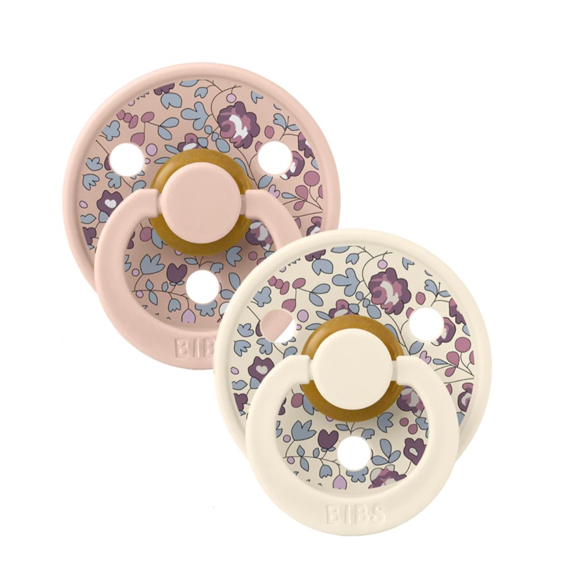 0-6M Pacifier, BIBS x LIBERTY Colour 2 Pack Eloise - Blush Mix