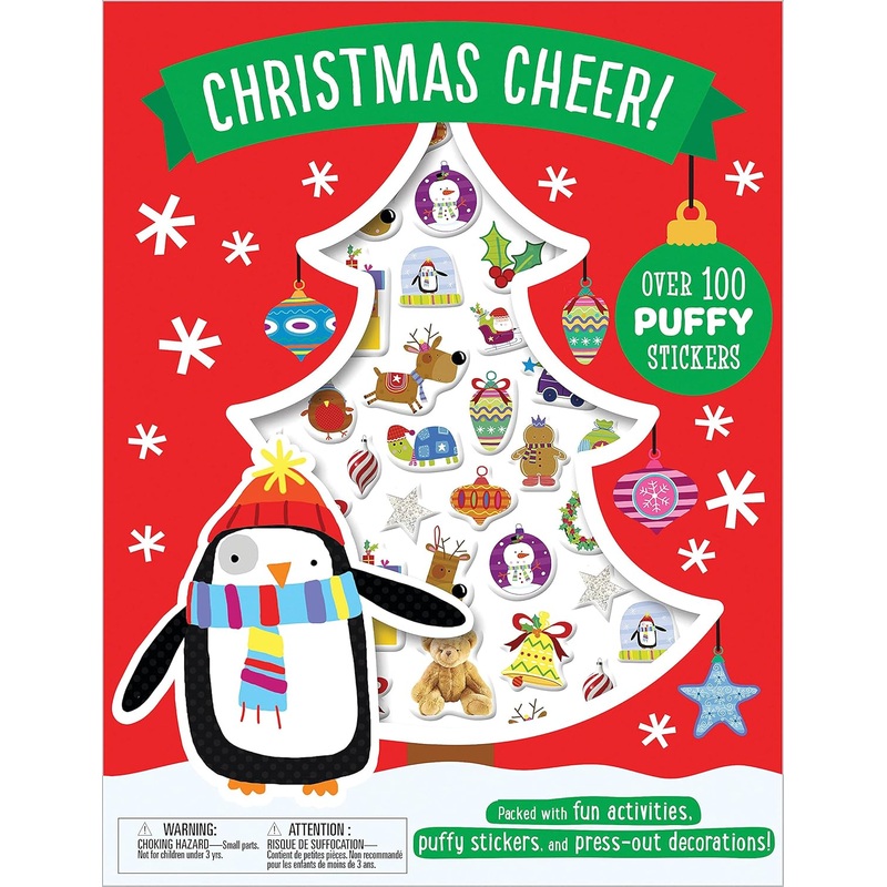Christmas Cheer Activity Book with Over 100 Puffy Stickers