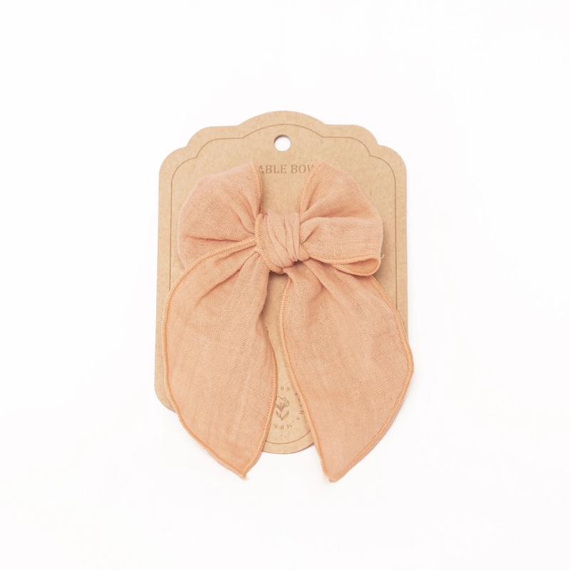 Fable Bow Clip - Blush