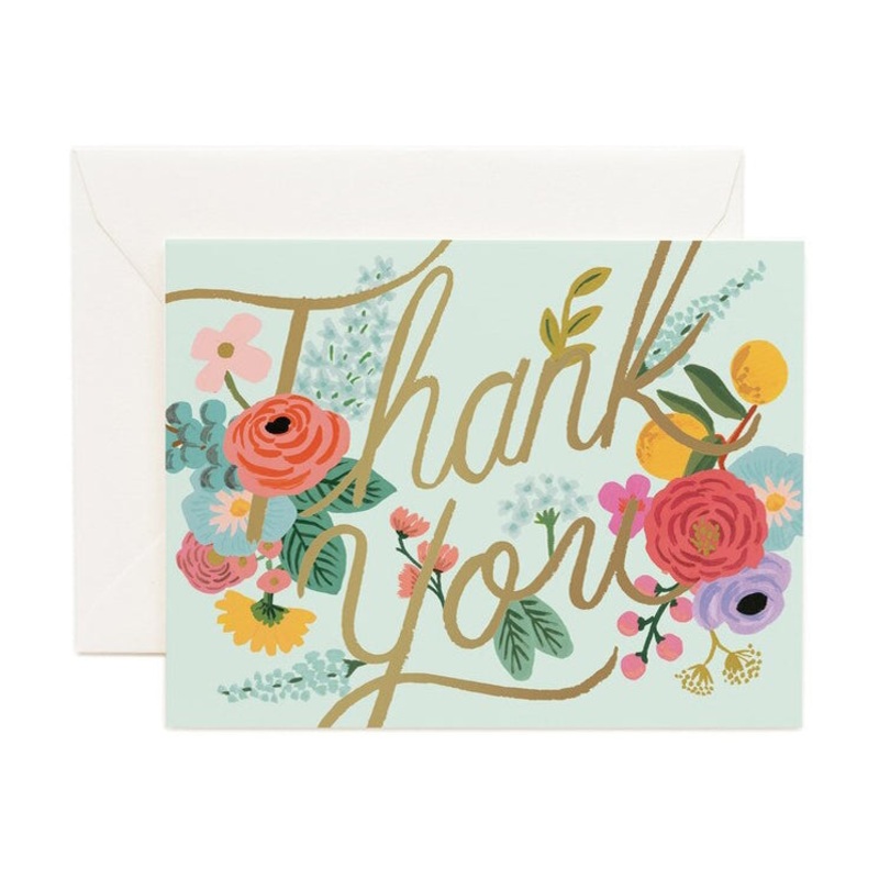 Mint Garden Thank You Card