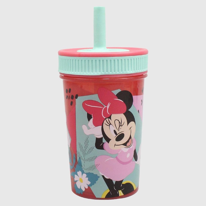 Stor Minnie Leakproof Silicone Straw Tumbler 465 ML
