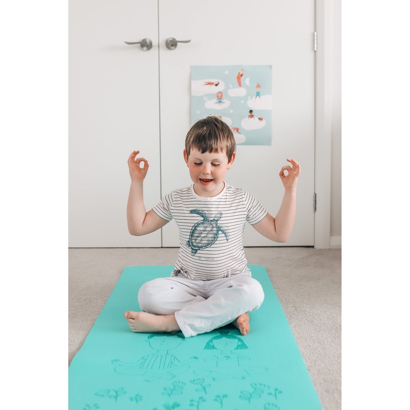Yogi Fun Kids Yoga Deluxe Eco Mat Turquoise