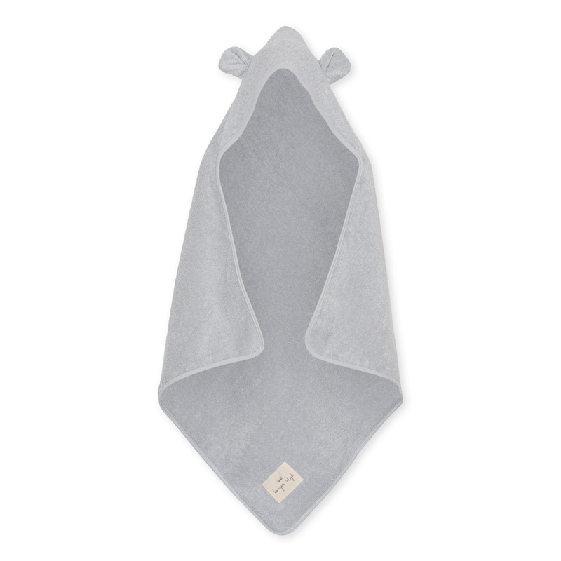 Organic Cotton Bear Terry Towel | Dusty Blue