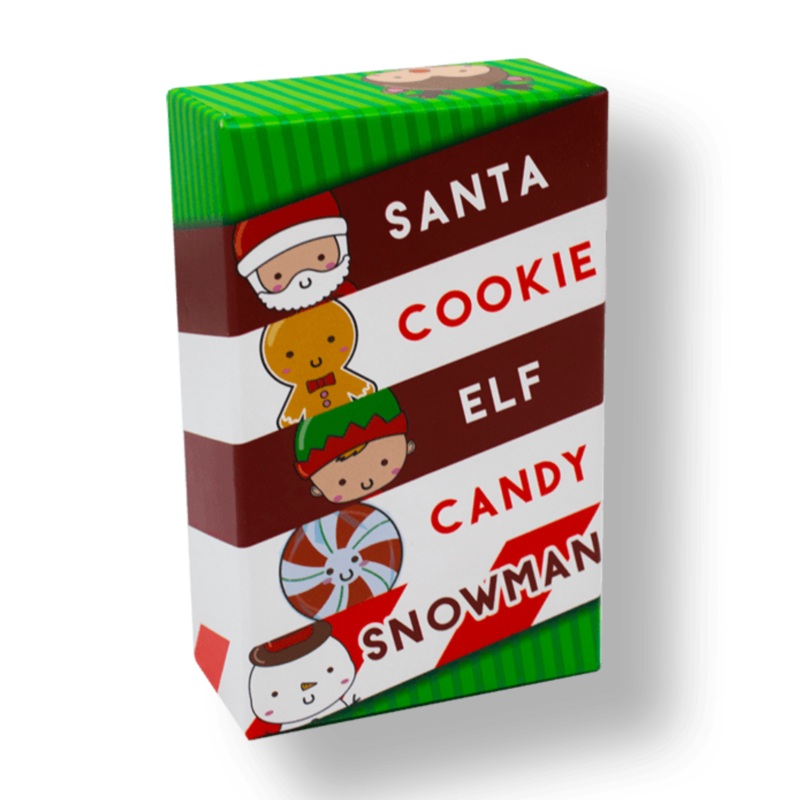 Santa Cookie Elf Candy Snowman Card Game