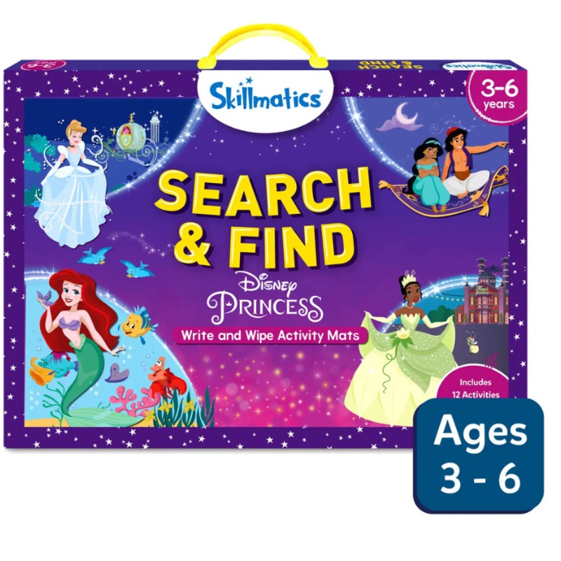 Search & Find: Disney Princess Write & Wipe Activity Mats