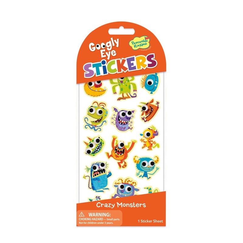 Mini Stickers Googly Eye  Crazy Monsters