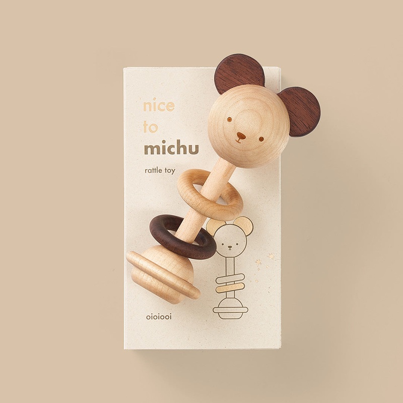 'nice to michu' Rattle Toy