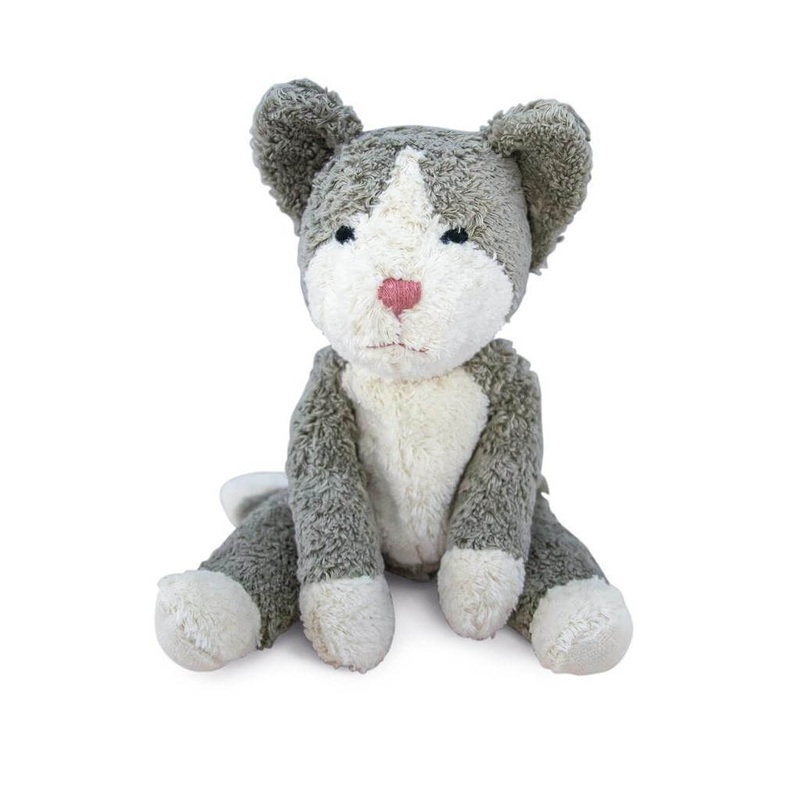 Senger Organic Cotton Floppy Animal Cat, Small 12