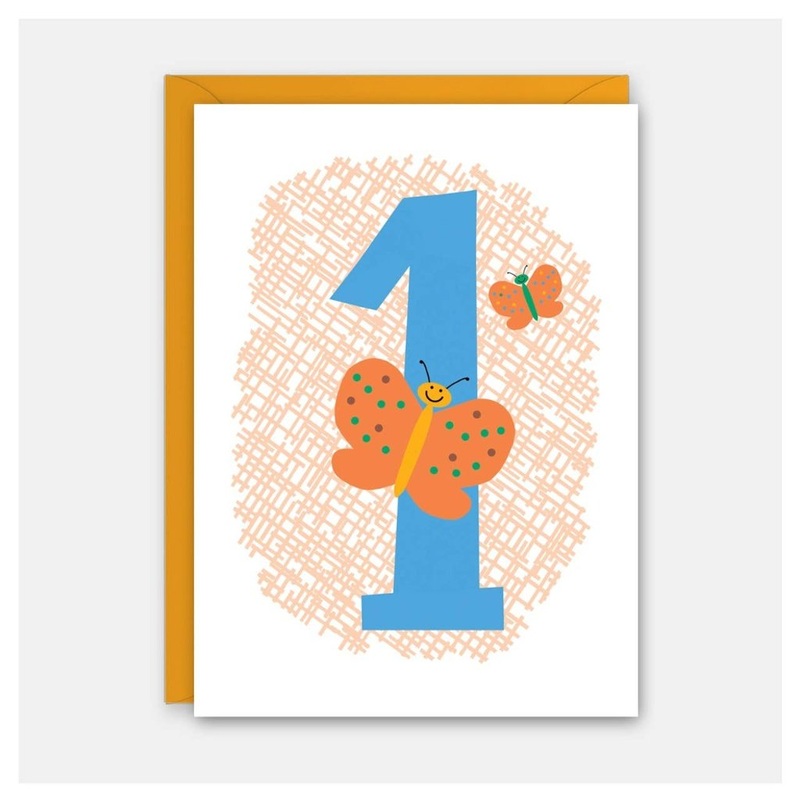 1st Birthday - Numbered Child's Birthday Card