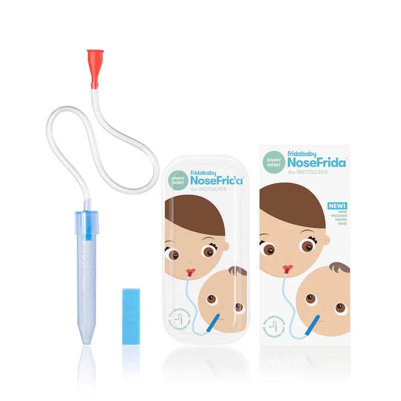 NoseFrida The Snotsucker + Travel Case Nasal Aspirator
